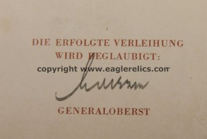 Deutsche Kreuz in Gold Formal Citation & Ehrenpokal winner *NEW PRICE** image 4