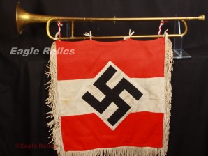 Hitler Youth Fanfare Trumpet and Banner image 1