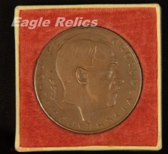 Adolf Hitler 1938 Sudetenland Coin In Case image 4