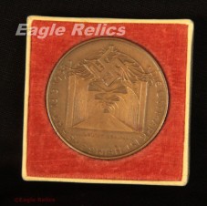 Adolf Hitler 1938 Sudetenland Coin In Case image 2