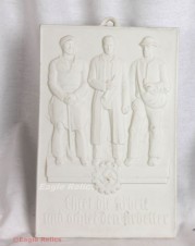 Deutsche Arbeitsfront  Biscuit Porcelain Plaque – DAF – image 1