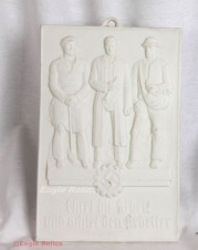 Deutsche Arbeitsfront  Biscuit Porcelain Plaque – DAF – image 1