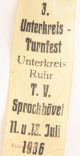 Olympic Games “Winners Wreath” 3.unterkreis – turnfest tv sprockhövel 11.U.12 Juli 1936 image 4