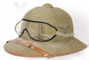 Green Coloured 1st Pattern Luftwaffe “Afrika” Tropenhelm image 1