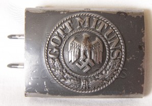 Mid-Late war Army/ Coastal Artillery Buckle and Belt. image 5