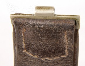 Luftwaffe Koppelschloß für Mannschaften und Unteroffizier  und Lederwiderhalt- Luftwaffe Aluminium Buckle with Leather Belt – Unit marked! image 6