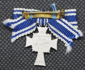 Miniature Ehrenkreuz der Deutschen Mutter in Silber 2. Stufe – Cross of Honour of the German Mother, 2nd Class silver image 2