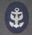 Kriegsmarine Ärmelabzeichen Kriegsmarine Em/Nco’s Coastal Artillery Specialist Insignia image 1