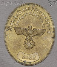 Reichsfinanzverwaltung-Zollgrenzschutz Armelschild -Customs Border Protection Shield image 1