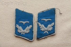 Matching pair of Luftwaffe medical officer collar tabs image 1