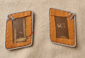 Hauptmann Luftwaffe collar patches matching pair image 2