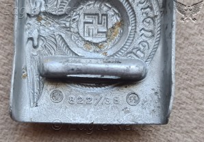 ϟϟ EM/NCO 1938 Aluminium Buckle 822/38 image 4