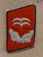 Rare Oberleutnant Flak reserve collar patch image 1