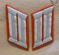 Army Officer artillery waffenrock collar patches image 1