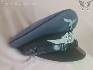 Extremely rare Luftwaffe construction NCO visor cap image 2