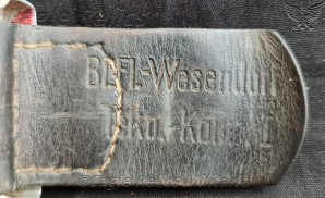 Unit Marked Tabbed Pre-war Aluminium Luftwaffe Buckle image 3