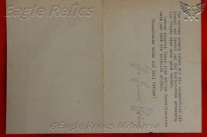 Pair of NSDAP letters regarding an ill child – image 3