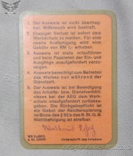 AEG-RFO Factory Access Pass to German Woman from Freibu image 2