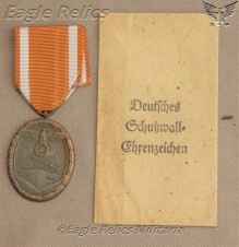 Westwall citation & medal in Packet of issue image 3