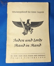 Hitler Youth Book ” Juden und Lords Hand in Hand” image 1