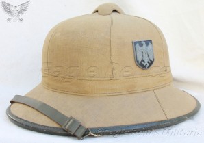 Afrika Korps 1st Pattern Tan Pith Helmet image 1