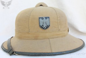 Afrika Korps 1st Pattern Tan Pith Helmet image 2