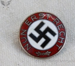 “Nun Erst Reich” Pre NSDAP Party Badge image 1