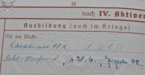 Interesting Werhpass to a former HJ Member &“Nebelwerfer” image 6