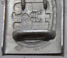 MINT – DRK Medical Belt Buckle & Correct belt Both – OLC Maker marked image 4