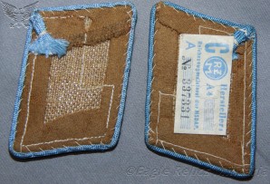 A Pair of HauptStellenleiter Orts Level collar patches image 2