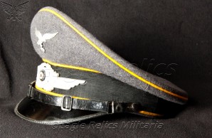 Luftwaffe flight NCO visor cap *Extremely Rare Maker image 1