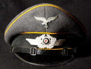 Luftwaffe flight NCO visor cap *Extremely Rare Maker image 3
