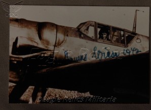 Autographed Photo by Major Johannes Wiese Jagdgeschwader 77 image 1