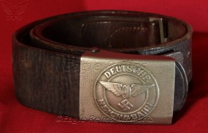 1935 Bahnschutzpolizei Nickel Buckle & Correct Belt image 1