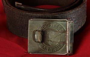 1935 Bahnschutzpolizei Nickel Buckle & Correct Belt image 3