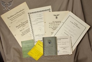 Wehrpass and Documents to Martin Nebel Pioneer – Moscow & Stalingrad image 1