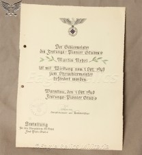 Wehrpass and Documents to Martin Nebel Pioneer – Moscow & Stalingrad image 2