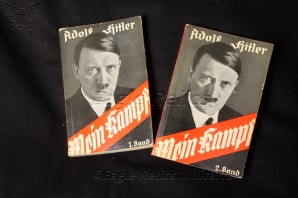 1936 Two Volume Paperback Edition Of Adolf Hitler’s “Mein Kampf” image 1