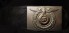 Early Waffen-ϟϟ belt buckle & Belt in nickel silver by Overhoff & Cie image 1