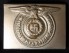 Early Waffen-ϟϟ belt buckle & Belt in nickel silver by Overhoff & Cie image 2