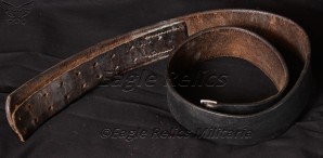 Early Waffen-ϟϟ belt buckle & Belt in nickel silver by Overhoff & Cie image 5