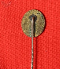 17mm Black Wound Badge Stick Pin image 3