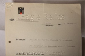 DRK promotional citation signed by SS Brigadefuhrer Walter Ortlepp image 3