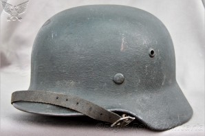 M35 Re-Issue Combat Helmet With Thick Overpaint image 1