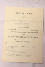 ϟϟ Award Documents for Polizei-Unterwachtmeister Jakob Thielen. ϟϟ Polizei- Anwarter-Schwadron image 2