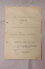 ϟϟ Award Documents for Polizei-Unterwachtmeister Jakob Thielen. ϟϟ Polizei- Anwarter-Schwadron image 5