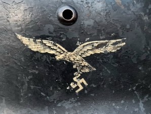 M35 Luftwaffe Double Decal Combat Helmet image 2