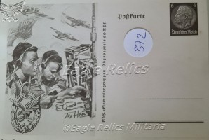 372: Luftwaffe Radio operator Postcard image 1