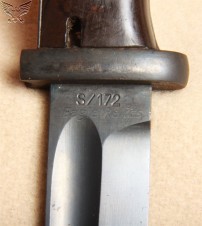 Matching Numbered Early low number K98 Bayonet & Frog image 5
