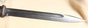 Matching Numbered Early low number K98 Bayonet & Frog image 8